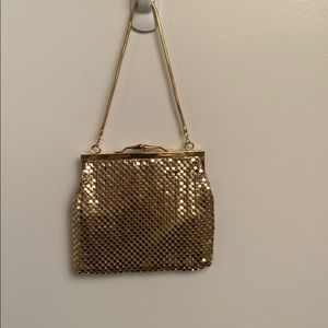 IMPO gold sequin handbag